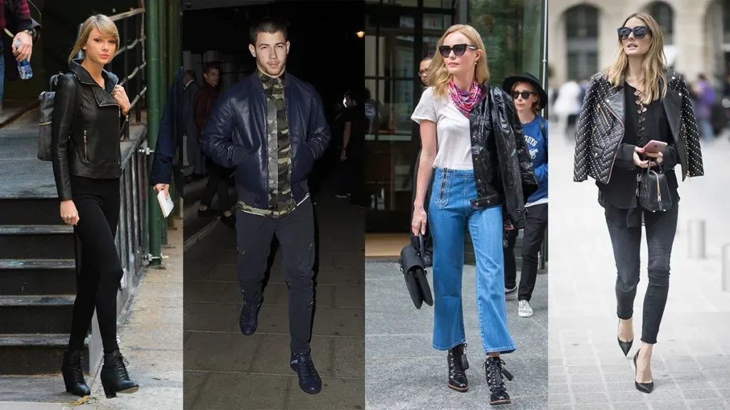 Celebrities That Kill the Marlboro Leather Coat