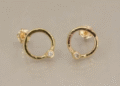 gold hoop earings