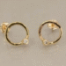 gold hoop earings